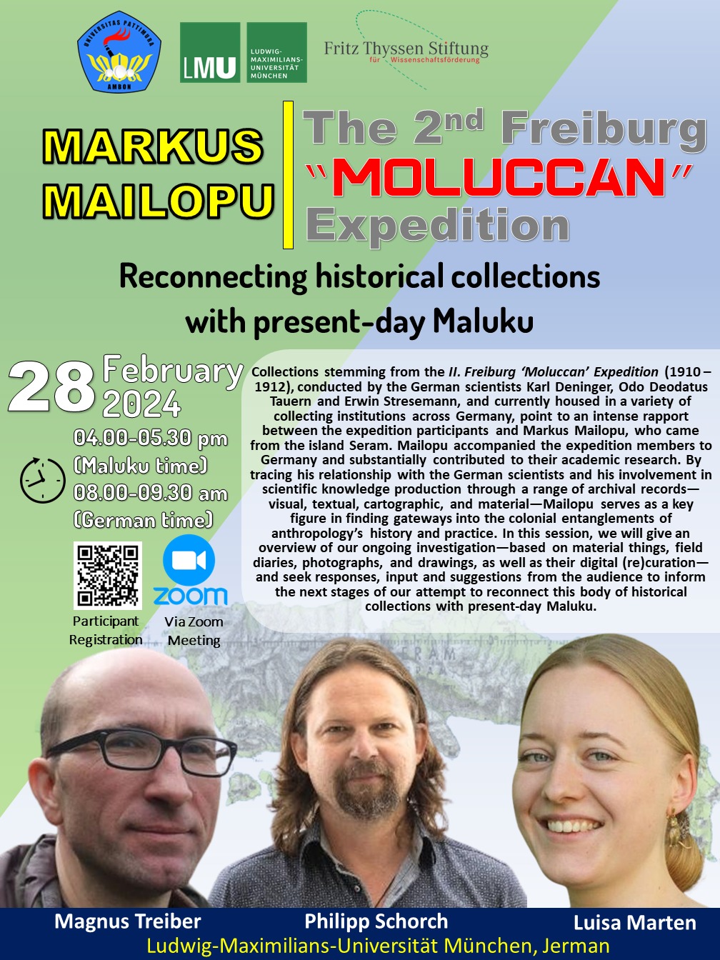 Poster Markus Mailopu 2 Freiburg Moluccan Expedition Feb 2024